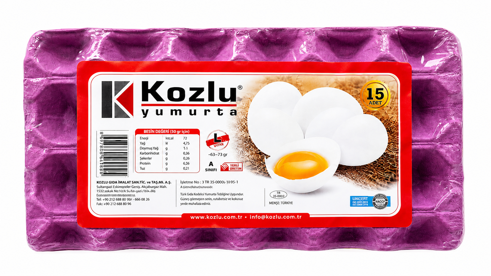 Kozlu 15li Yumurta